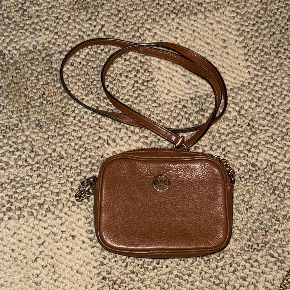 Brown Leather Crossbody Bag
